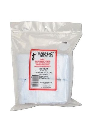 Pro-Shot 38-45cal 2.25" Patches 250pk