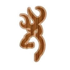 Browning Wood Border 4" Buckmark Decal