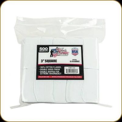 Pro-Shot Patches 12-16ga 3" 500Ct 3-500