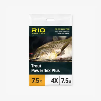 Rio Trout Powerflex Plus Leader 7.5ft 4x 7.5lb 3pk