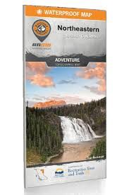 Backroad Map Folding Waterproof Northeastern BC