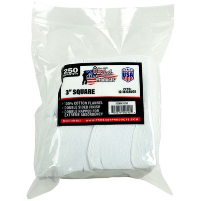Pro-Shot 12-16ga Patches 3" 250Ct 3-250