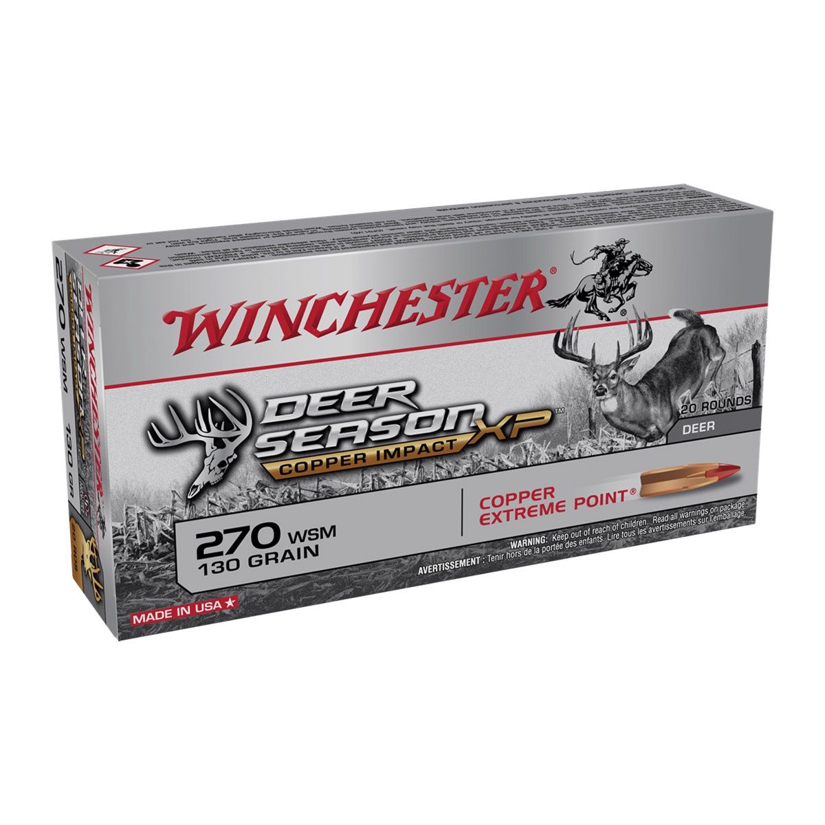 Winchester Deer Season XP Copper Impact 270 WSM 130gr