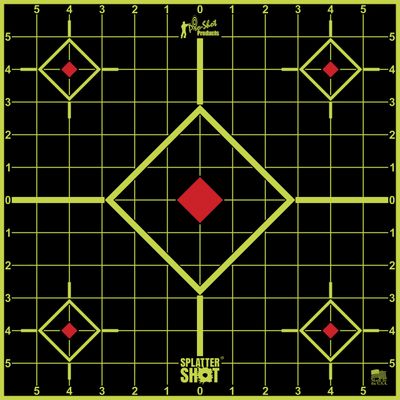 Pro-Shot Splatter Shot 12" Green Sight-In Peel &amp; Stick Target 5pk