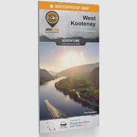 Backroad Map Folding Waterproof West Kootenay 3rd