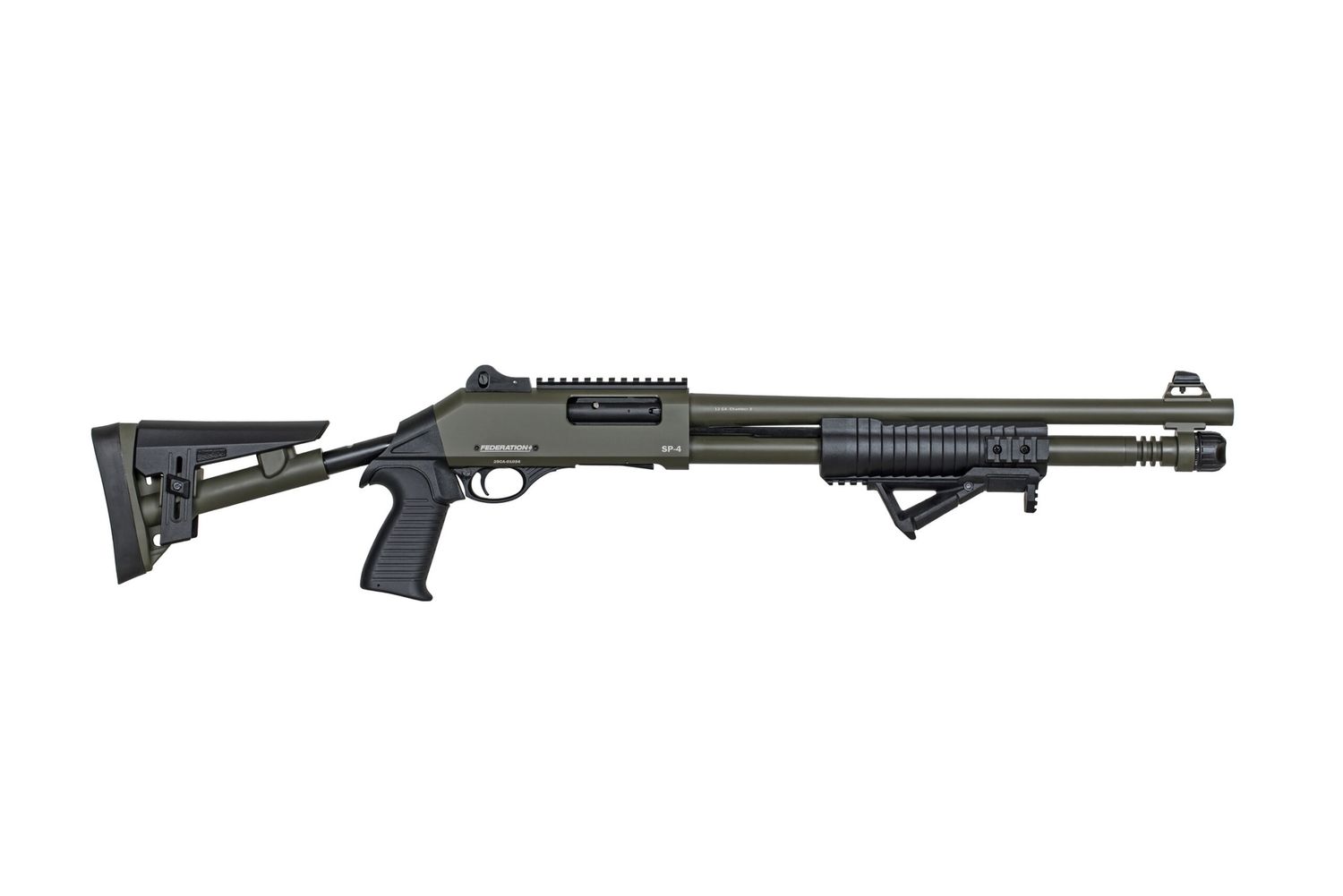 Federation Firearms SA-4 12ga w/Chokes 18.6″ ODGreen