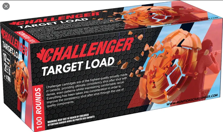 Challenger 12ga #8 Target Load 100pk