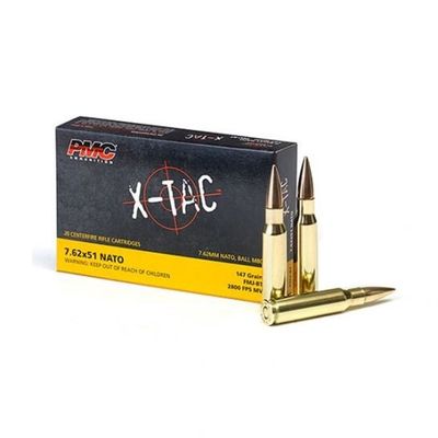PMC X-TAC 7.62x51 (308 Win) 147gr FMJ BT 20rds