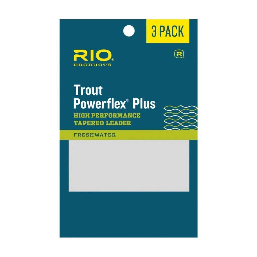 Rio Trout Powerflex Plus Leader 9ft 5X 6lb 3pk