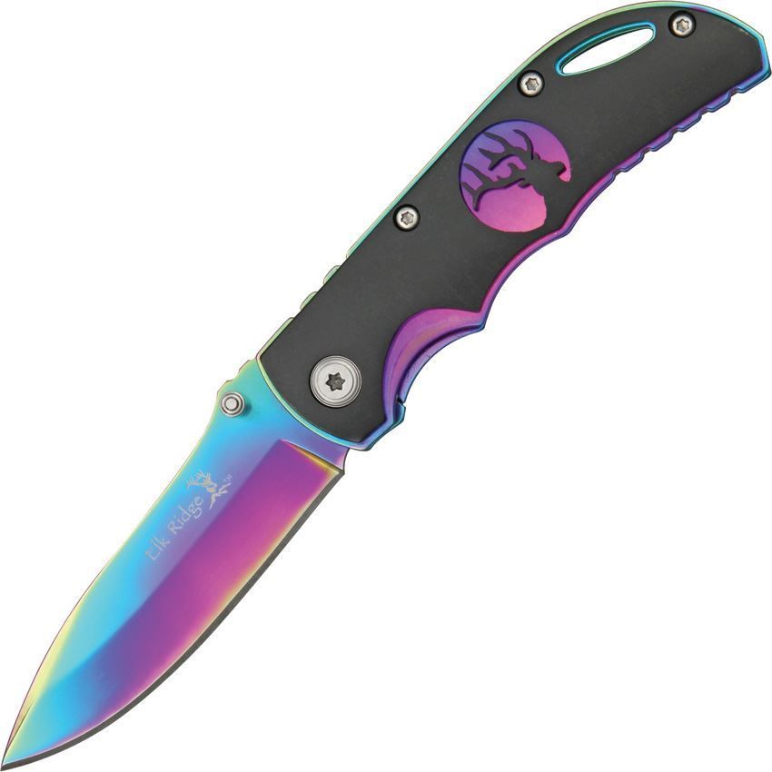 Elk Ridge Folding Knife Rainbow