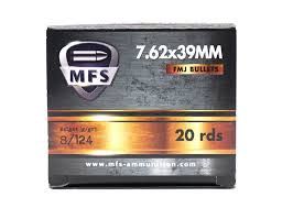 MFS Ruag 7.62x39 124gr FMJ 20rd