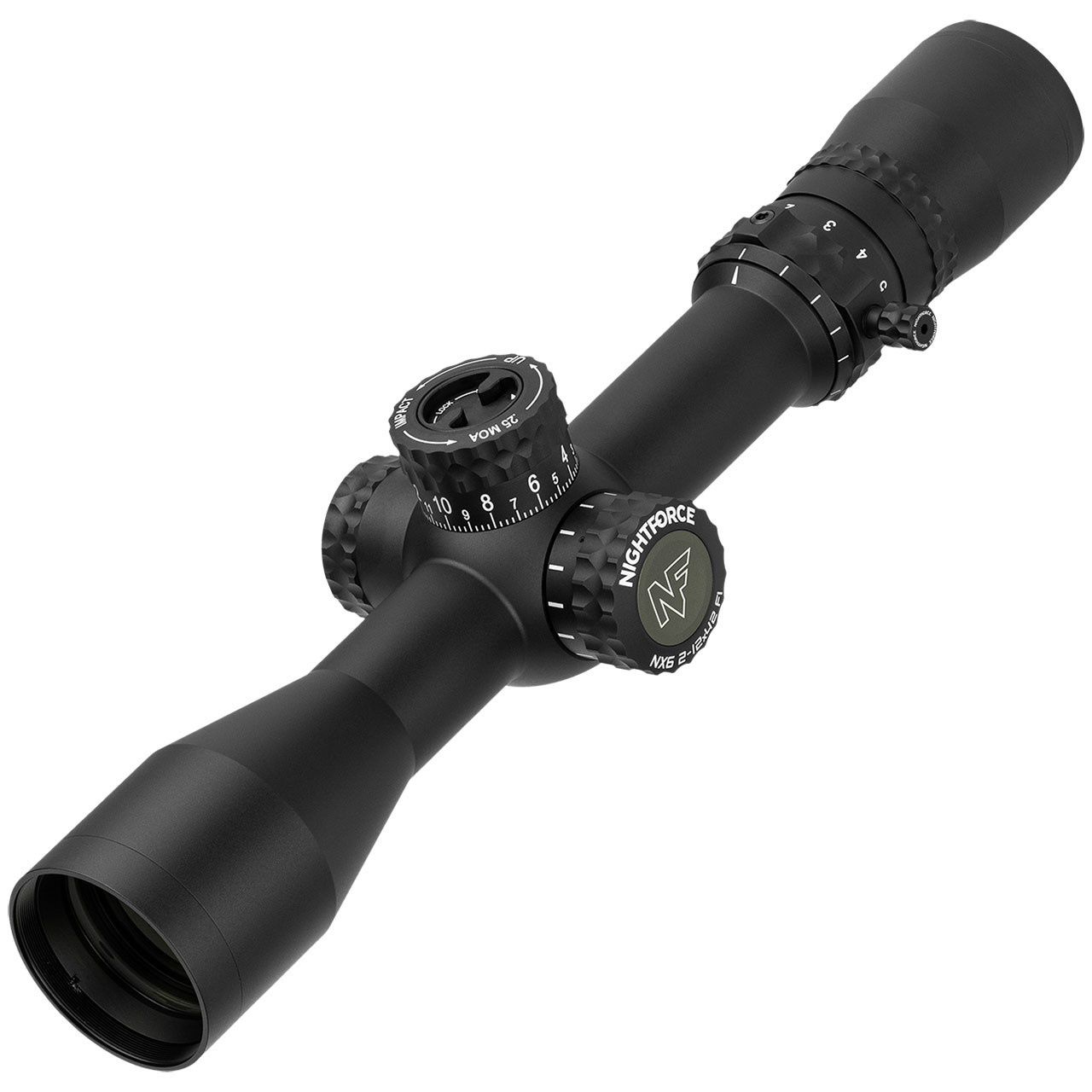 Nightforce Optics NX6 2-12x42mm F1 30mm Tube FC-MRx (MOA) Reticle