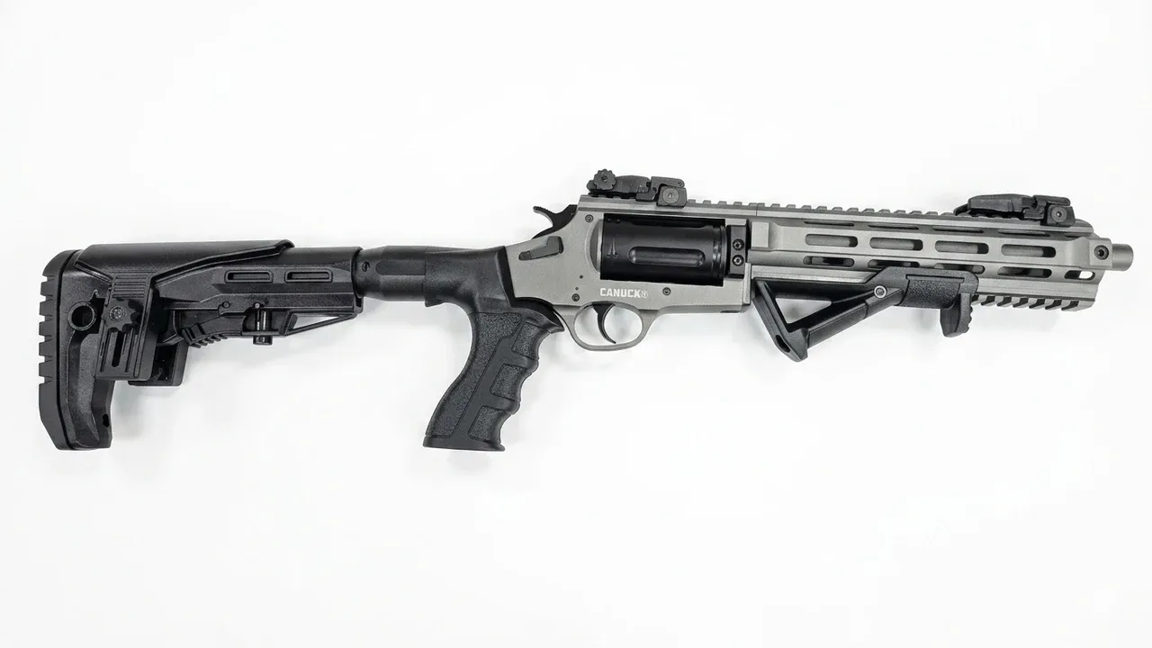 Canuck Evolve Tac 410/45LC Revolver 9" Barrel Gray