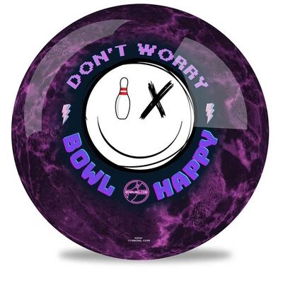 Exclusive Bowl Happy Purple Marble
