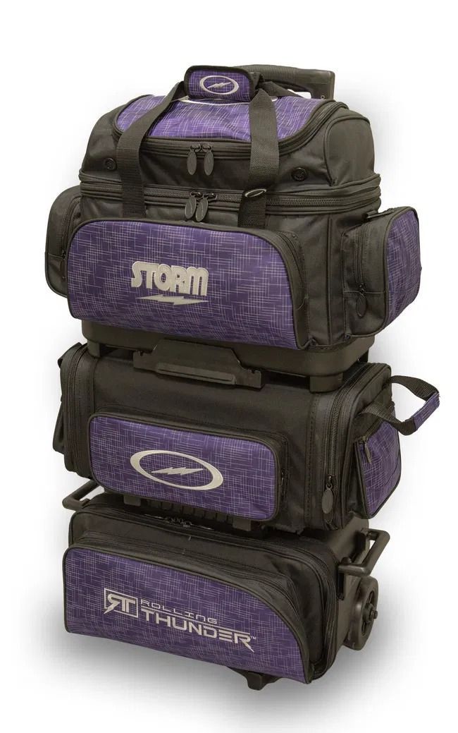 Storm Rolling Thunder 6 Ball Roller Abstract Purple