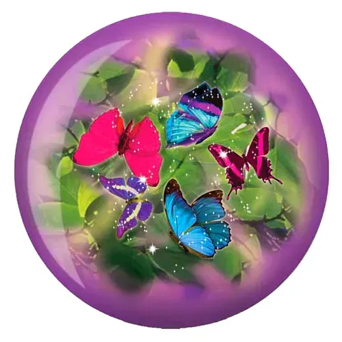 Brunswick Butterflies Glow Viz-a-Ball