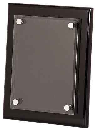 9" x 12" Black Piano Finish Floating Acrylic Plaque