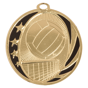 2” Bright Gold Volleyball Laser-able
