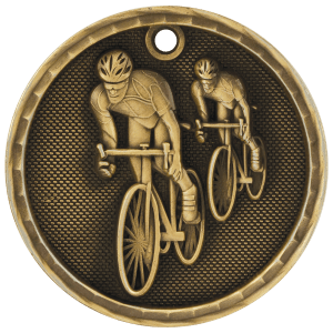 2” Antique Gold Bicycle