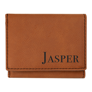 3" x 4" Rawhide Laserable Leatherette Trifold Wallet