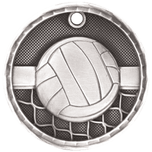 2” Antique Silver Volleyball