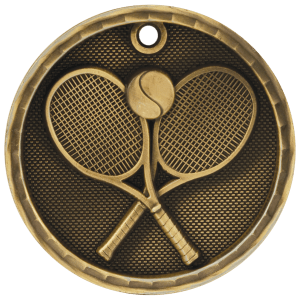 2” Antique Gold 3D Tennis