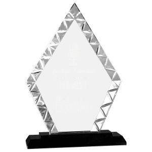 SKU: ACG13 - 9" Diamond Accent Glass on Black Base