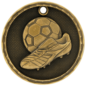 2” Antique Gold Soccer