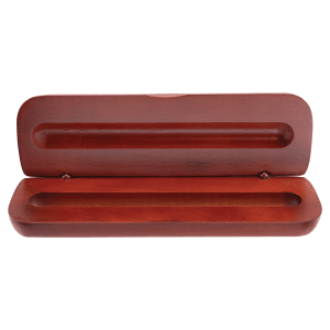 6 3/4" x 2 1/8" Rosewood Finish Pen Case