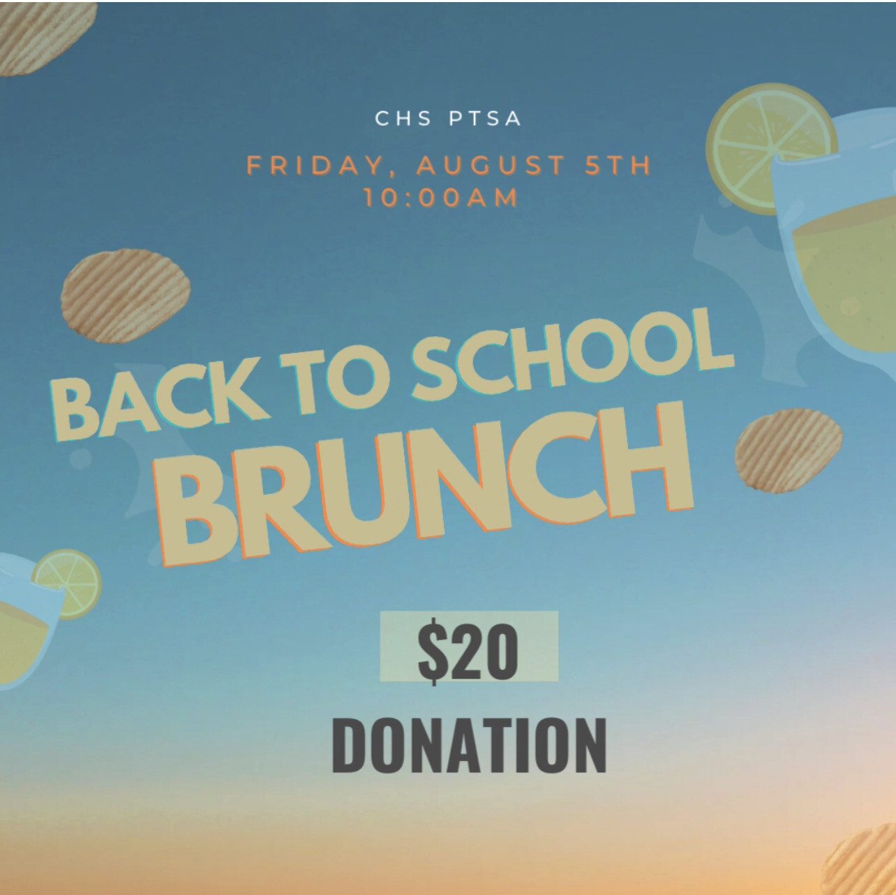 BACK TO SCHOOL BRUNCH DONATION