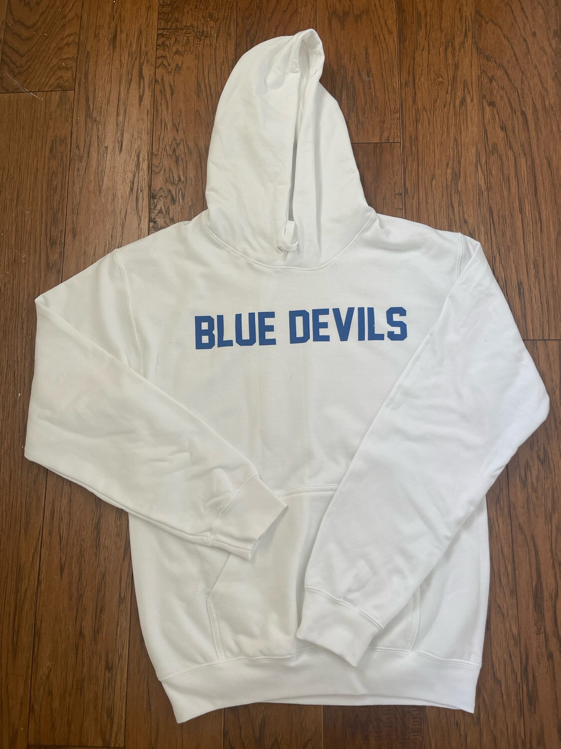 White Blue Devil Hoodie