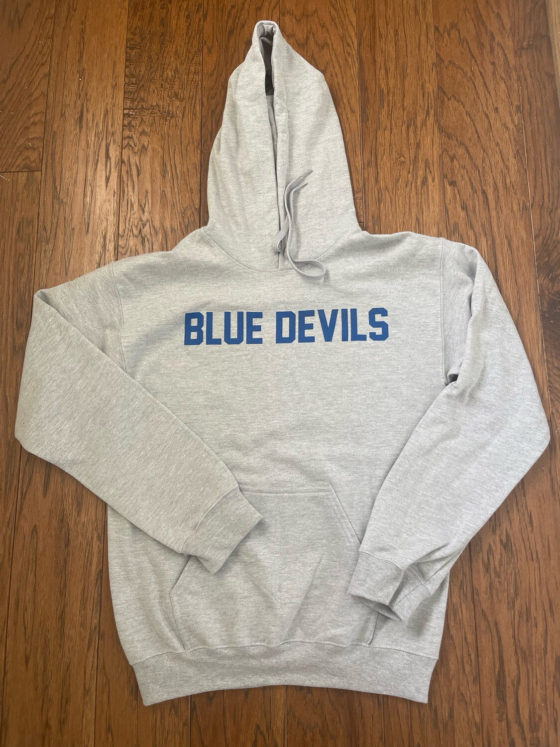 Gray Blue Devil Hoodie