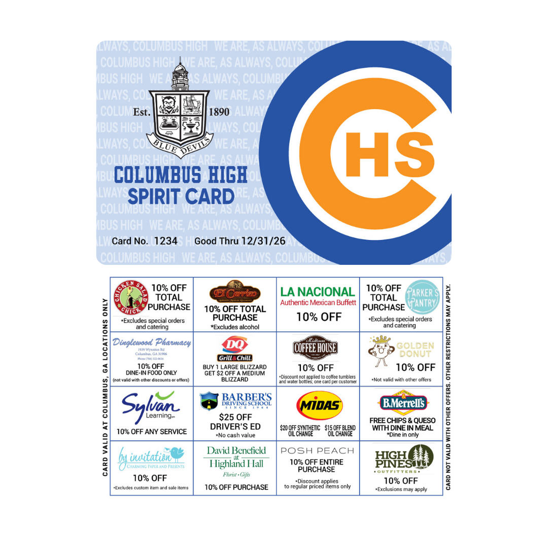 2026 CHS Spirit Card