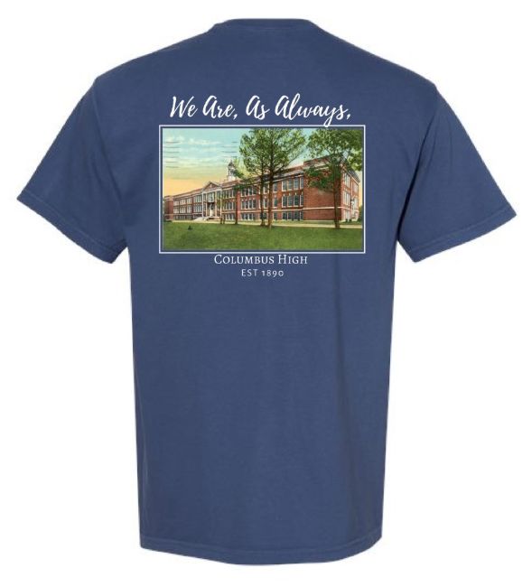 China Blue CHS Tradition - Comfort Colors Short Sleeve T-Shirt