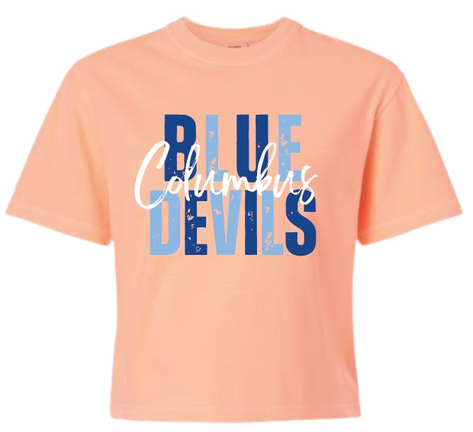 *Columbus Blue Devils - Comfort Colors Boxy Tee