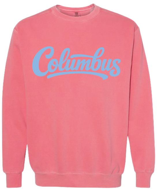 *Columbus - Watermelon Comfort Colors Sweatshirt