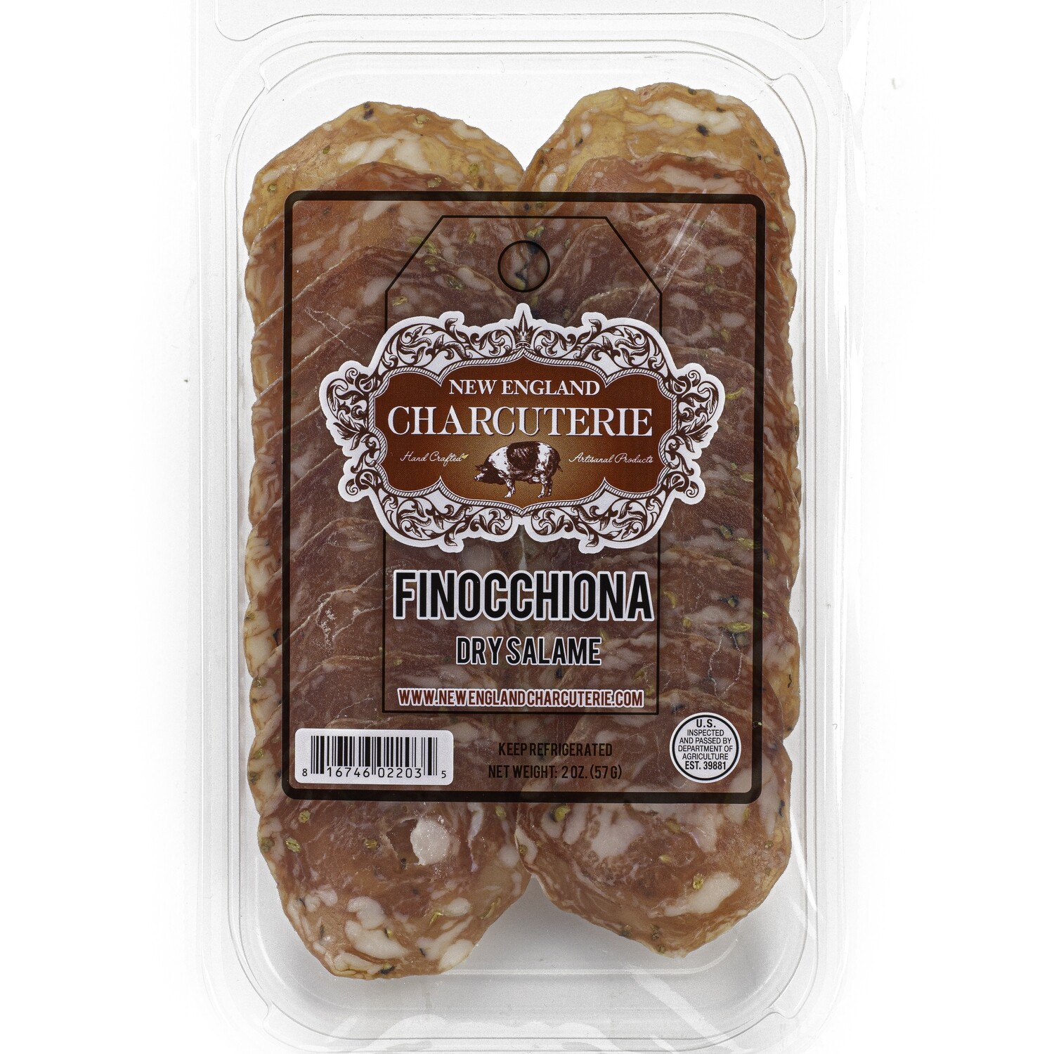 Finocchiona Pre-Sliced Dry Salame Finocchiona Pre-Sliced Dry Salame