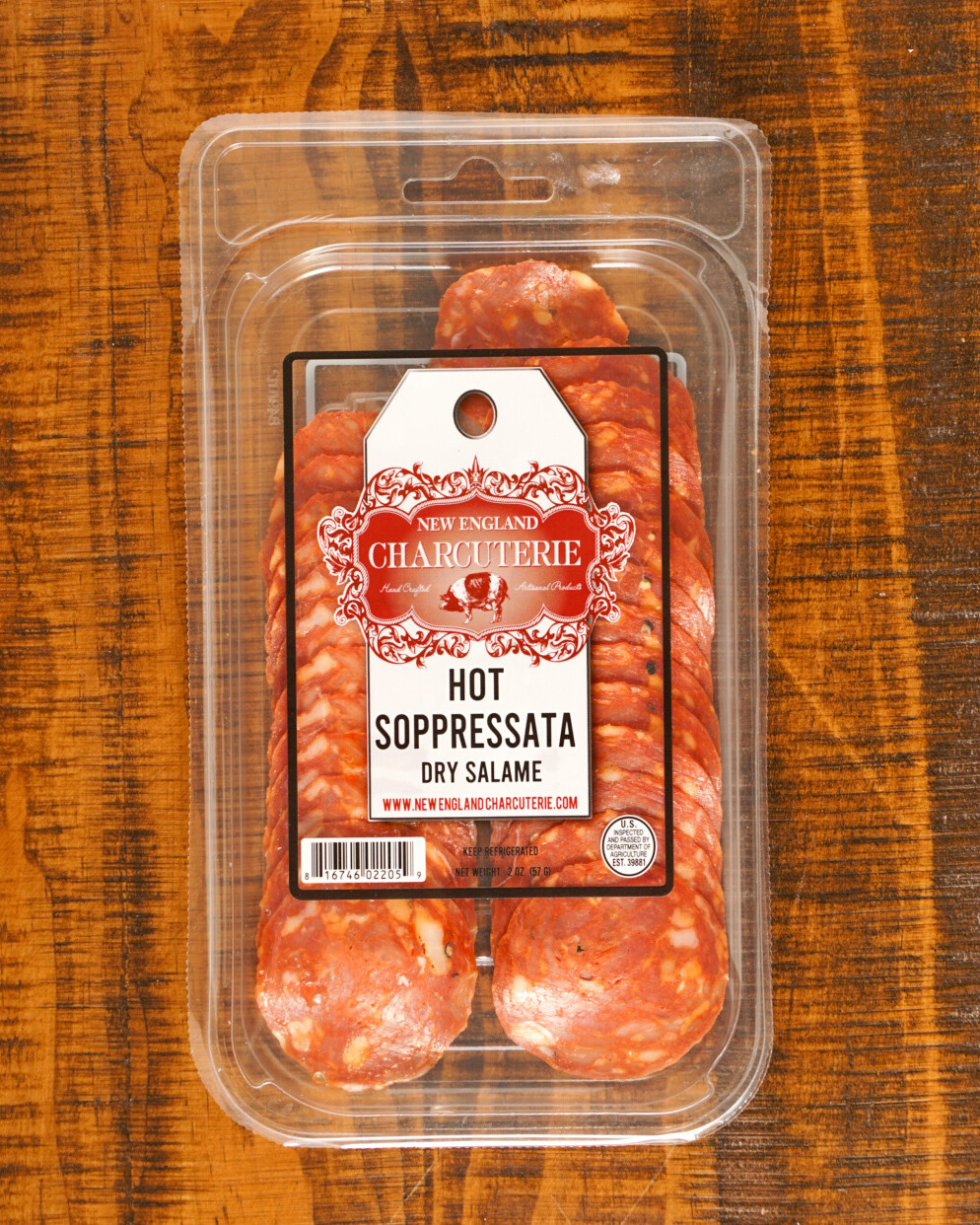 Hot Soppressata Pre-Sliced Dry Salame