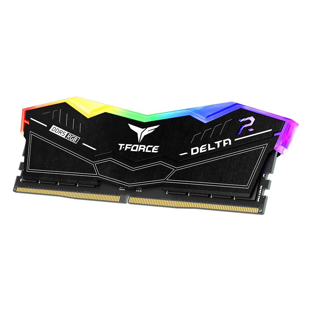 ⚡ DDR5 TEAMGROUP T-FORCE DELTA RGB 32GB (2x16GB) 6400MHz CL32 – Negro | Alto Rendimiento y Estilo Gaming RGB