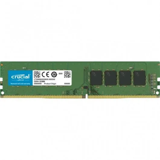 Memoria RAM DDR4 Crucial 8GB 3200MHz – Rendimiento básico y fiable para tu PC