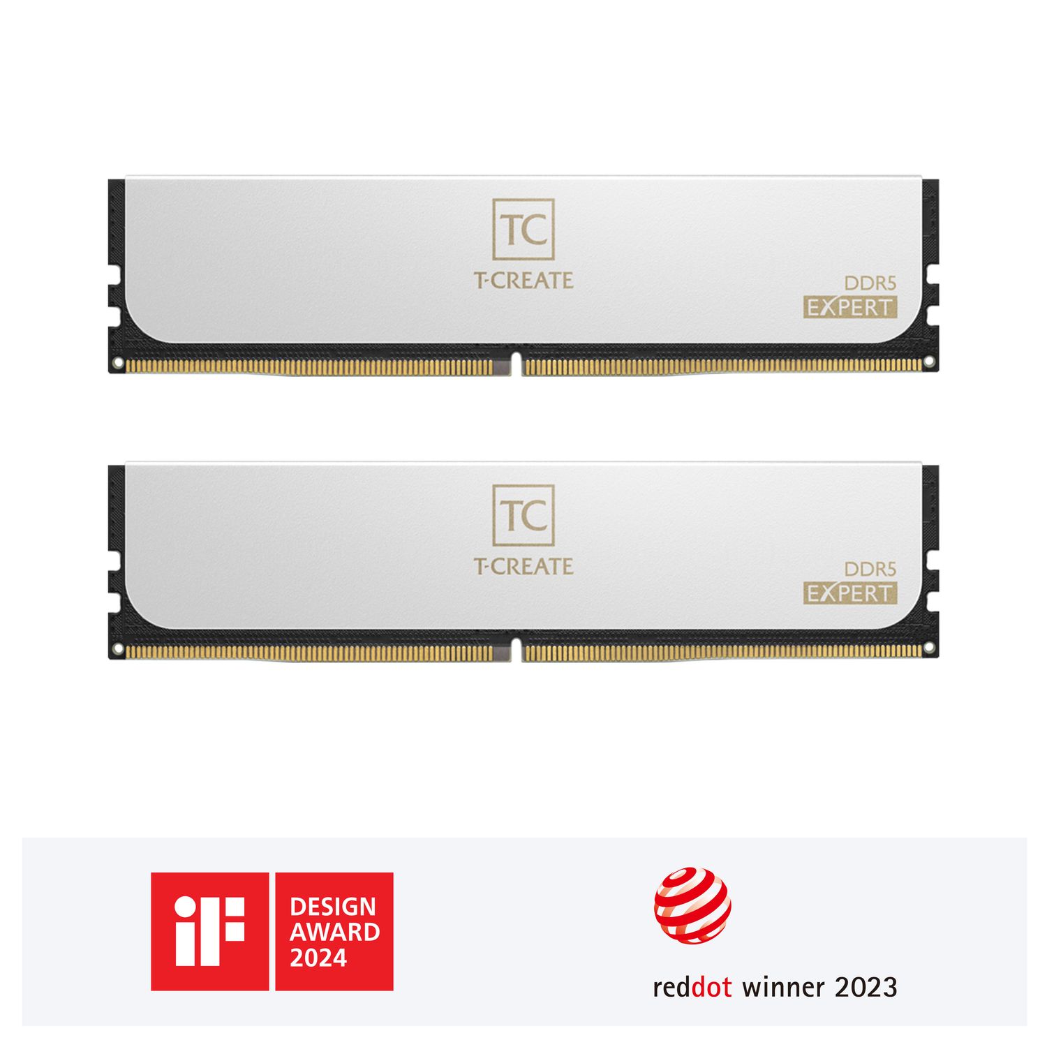 Memoria RAM DDR5 TEAMGROUP T-CREATE EXPERT 32GB (2x16GB) 6400MHz – Máximo rendimiento en color blanco