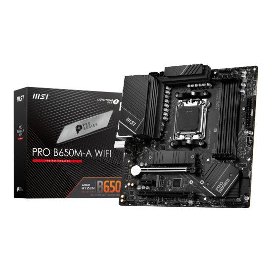 PLACA BASE MSI PRO B650M-A WIFI AM5 MATX 4XDDR5