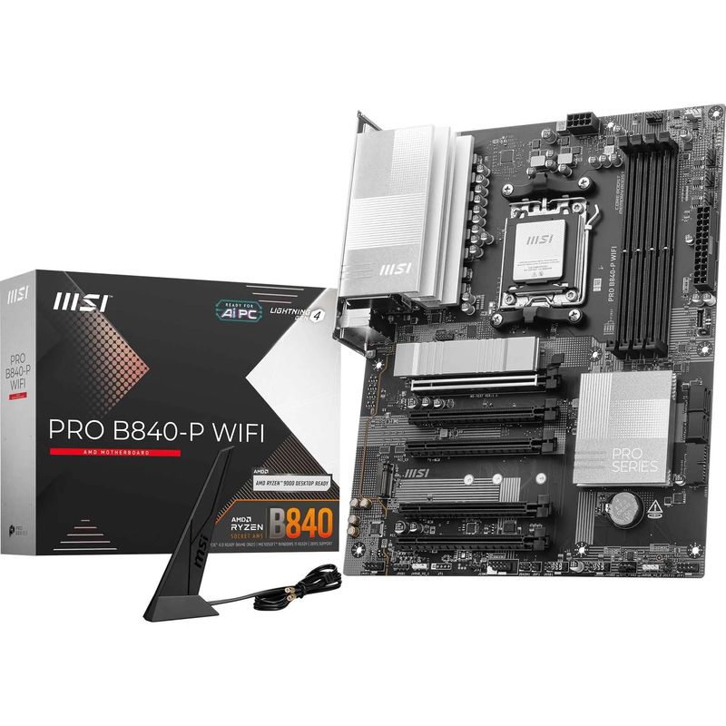 PLACA BASE MSI PRO B840-P WIFI  ATX AM5 DDR5