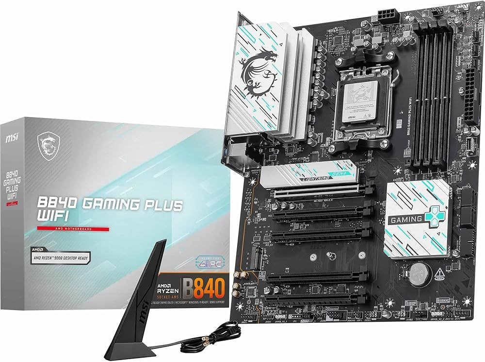 PLACA BASE MSI B840 GAMING PLUS WIFI ATX AM5 DDR5