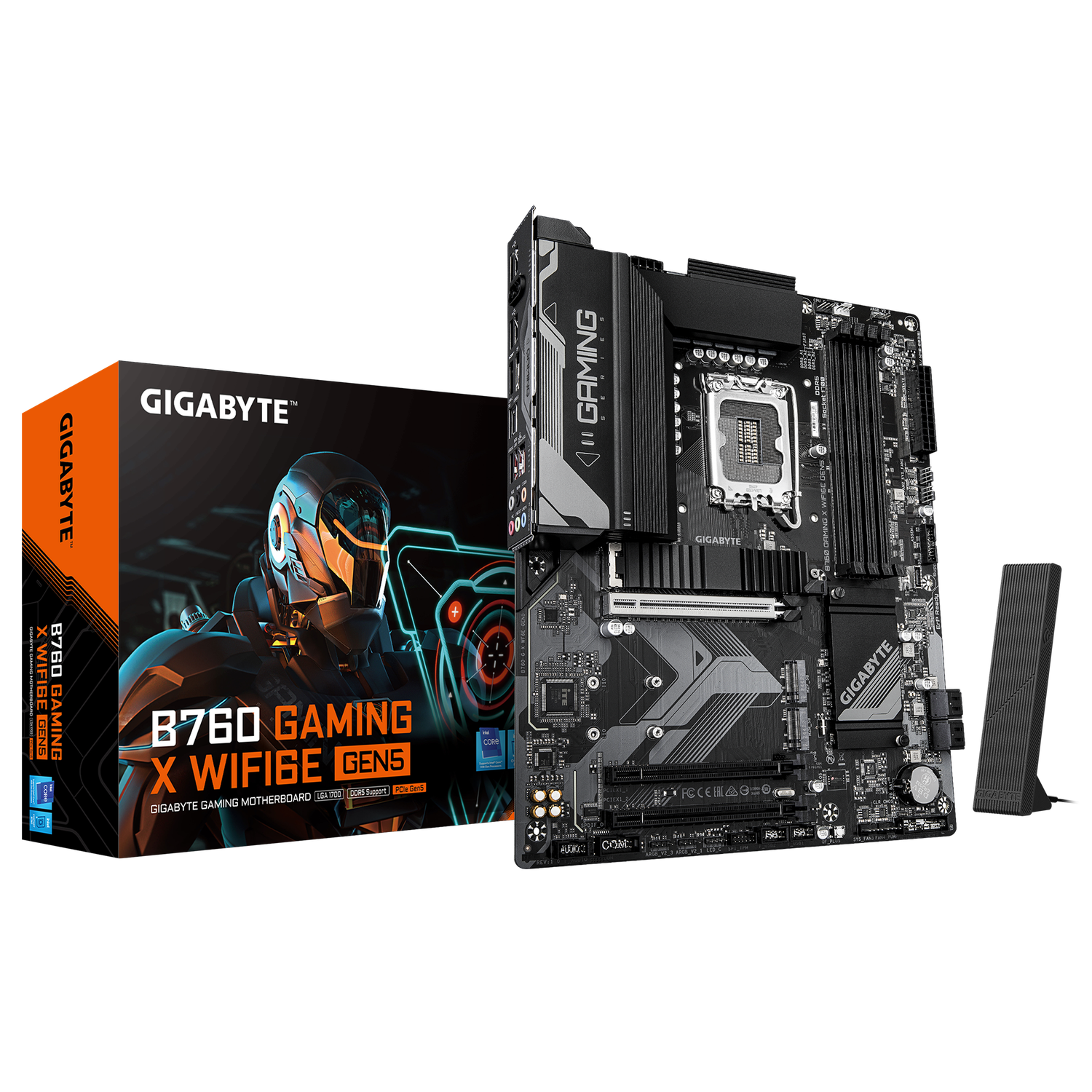 Placa Base GIGABYTE B760M GAMING X WIFI6E GEN5 – LGA1700 DDR5 | Gaming ATX con PCIe 5.0, Wi-Fi 6E y VRM 8+1+1