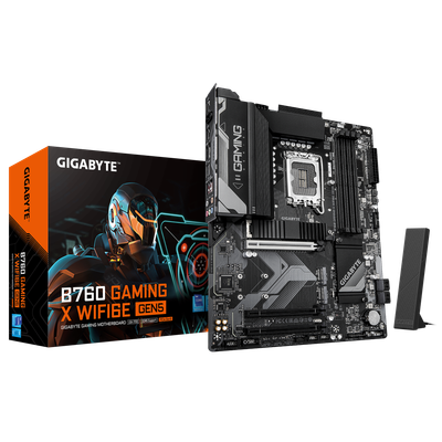 Placa Base GIGABYTE B760M GAMING X WIFI6E GEN5 – LGA1700 DDR5 | Gaming ATX con PCIe 5.0, Wi-Fi 6E y VRM 8+1+1
