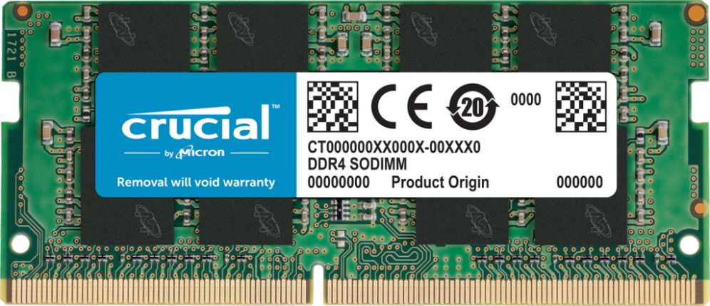 Memoria RAM Crucial SODIMM 8GB DDR4 3200MHz – Portátiles | Rendimiento, Estabilidad y Bajo Consumo