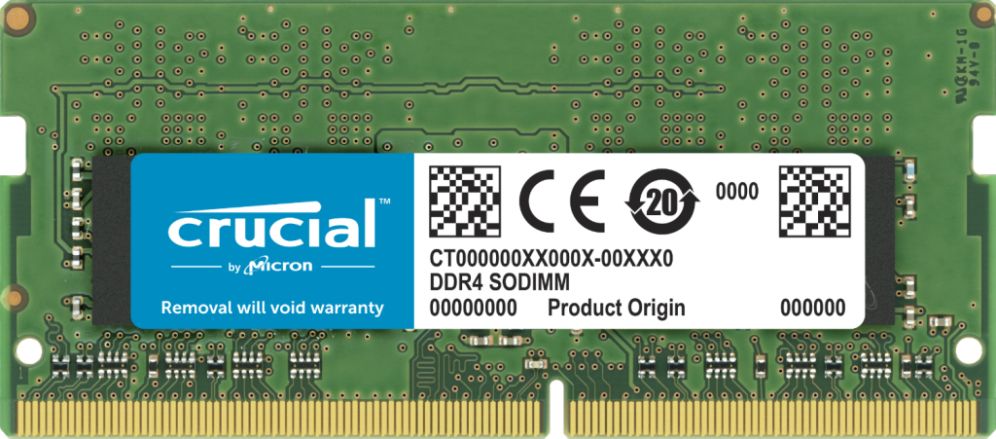 Memoria CRUCIAL 32GB DDR4 3200MHz SODIMM – Portátil | Alto Rendimiento y Máxima Multitarea