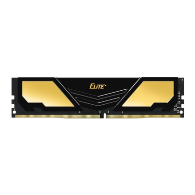TEAMGROUP ELITE Heatsink 16GB DDR4 3200MHz – RAM con Disipador Negro/Dorado | Rendimiento y Estabilidad Premium