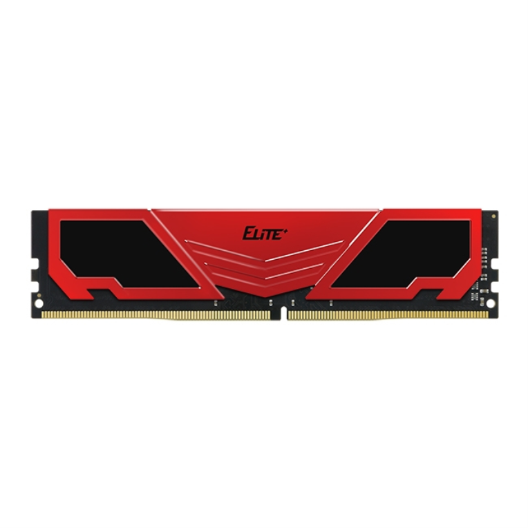 TEAMGROUP ELITE Heatsink 16GB DDR4 3200MHz – RAM con Disipador Negro/Rojo | Rendimiento, Estilo y Estabilidad